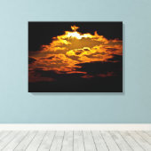 Het nachtlicht canvas afdruk (Insitu (Houten vloer))