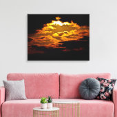 Het nachtlicht canvas afdruk (Insitu (Woonkamer))