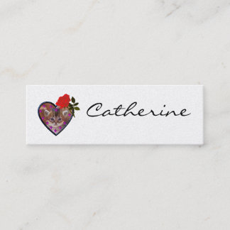 Het nachtprofiel van meisjes personaliseren contactkaartje