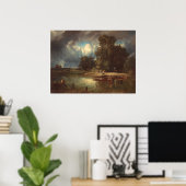 Het naderende Storm - Constant Troyon Fine Art Poster (Thuiskantoor)