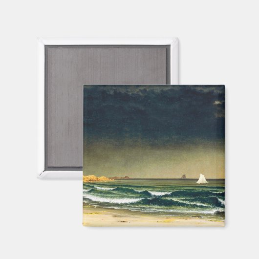 Het naderende Storm strand van Martin Johnson Head Magneet (Voorkant / Achterkant)