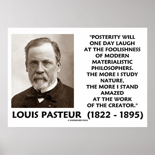 Het nageslacht Materialistische filosofen Pasteur Poster (Voorkant)