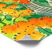 Het najaar in de Kiyomizu-tempel in Kyoto Koyo Poster (Hoek)