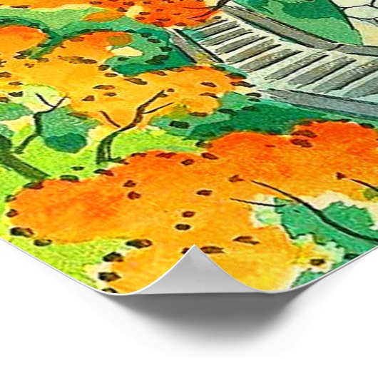 Het najaar in de Kiyomizu-tempel in Kyoto Koyo Poster (Hoek)