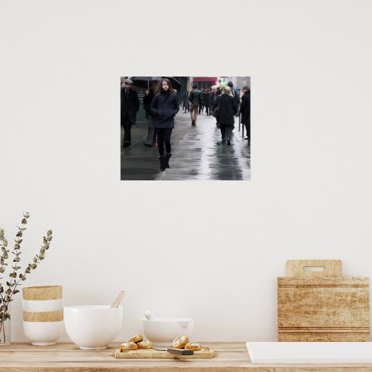 Het najaar in de stad poster (Keuken)