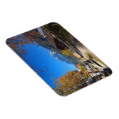 Het najaar in een dorp in de Dolomites in Italië Magneet (Rechterzijde)