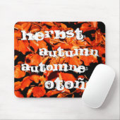 Het najaar in het bos muismat (Met muis)