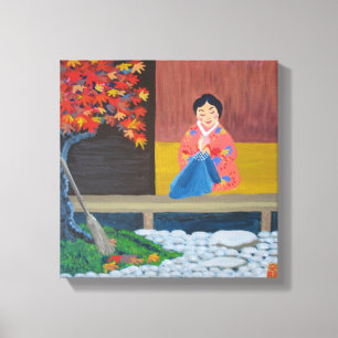 Het najaar in Japan Canvas Afdruk