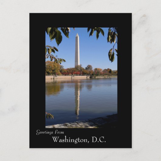 Het najaar in Washington DC Briefkaart (Voorkant)