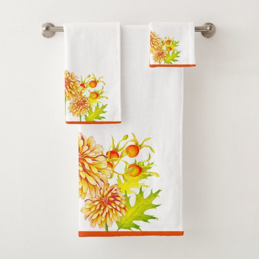 Het najaar is aangebroken op een set handdoeken (Insitu)