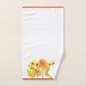 Het najaar is aangebroken op een set handdoeken (Handdoek)