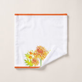 Het najaar is aangebroken op een set handdoeken (Wasdoekje)