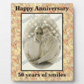 Het najaar laat Happy 50th Jubileum toevoegen Foto Fotoplaat (Voorkant)