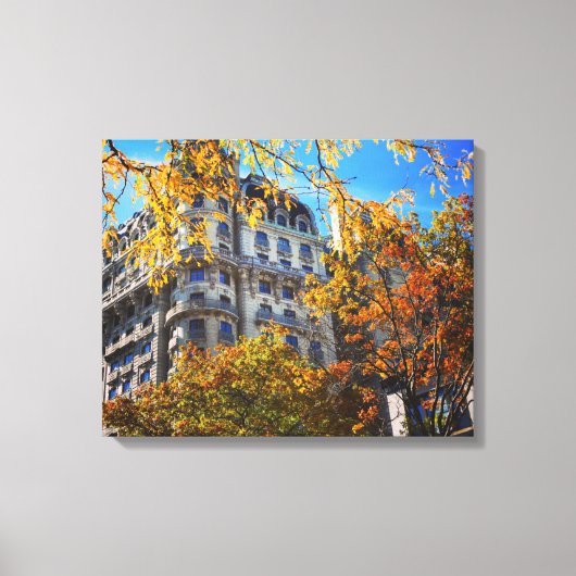 Het najaar laat New York NYC Architecture Building Canvas Afdruk (Voorkant)