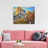 Het najaar laat New York NYC Architecture Building Canvas Afdruk (Insitu (Woonkamer))