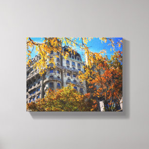 Het najaar laat New York NYC Architecture Building Canvas Afdruk