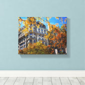 Het najaar laat New York NYC Architecture Building Canvas Afdruk (Insitu (Houten vloer))