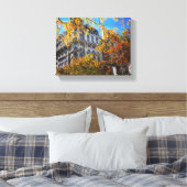 Het najaar laat New York NYC Architecture Building Canvas Afdruk (Insitu (Slaapkamer))