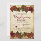 Het najaar laat Thanksgiving eten Kaart (Voorkant)