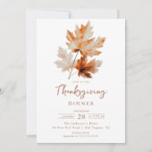 Het najaar laat Thanksgiving eten Kaart (Voorkant)