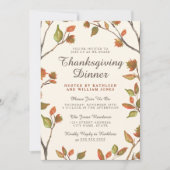 Het najaar laat Thanksgiving eten Kaart (Voorkant)