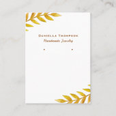 Het najaar laat Waterverf juwelen oormerken Visitekaartje (Voorkant)