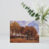 Het najaar landschap van Van Gogh. Save the date Aankondigingskaart (Staand voorkant)