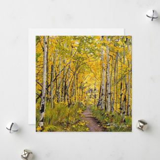 Het najaar van de Aspen Trees Feestdagenkaart