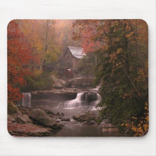Het najaar van de Bossen Mousepad Muismat (Voorkant)