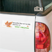 Het najaar van de Bumpersticker in West Virginia (Op Truck)