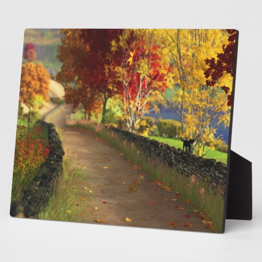 Het najaar van de Glen Plaque Fotoplaat (Zijkant)
