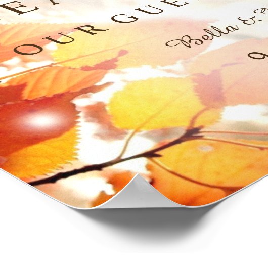 Het najaar van de herfst wordt het gastboekje van  poster (Hoek)