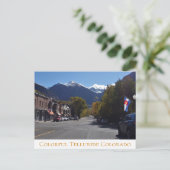 Het najaar van de hoofdstad in Colorful Telluride  Briefkaart (Staand voorkant)