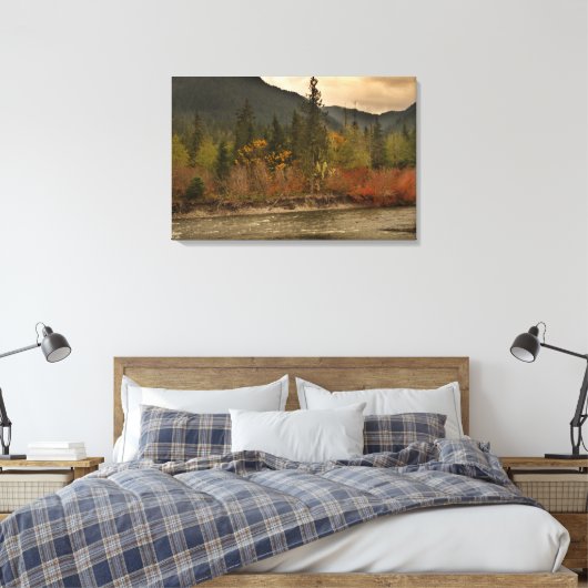 Het najaar van de rivier canvas afdruk (Insitu (Slaapkamer))