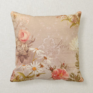 Het najaar van de Vintage Floral Ephemera Damask i Kussen