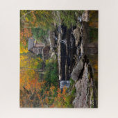 Het najaar van Glade Creek Grist Mill in West Virg Legpuzzel (Verticaal)