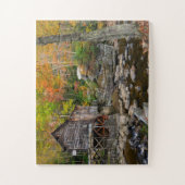 Het najaar van Glade Creek Grist Mill in West Virg Legpuzzel (Verticaal)