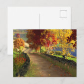 Het najaar van het Briefkaart Glen (Voorkant / Achterkant)