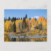 Het najaar van het Briefkaart van de Uitnodiging v (Voorkant)