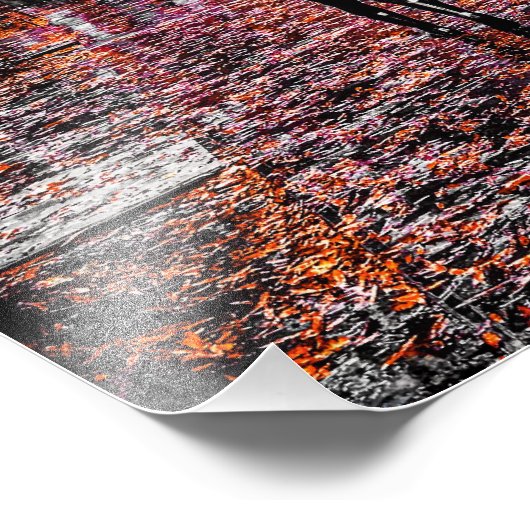 Het najaar van het dorp West Foto Afdruk (Hoek)