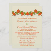 Het najaar verlaten de Band van de Grens nodigt ui Kaart (Voorkant / Achterkant)