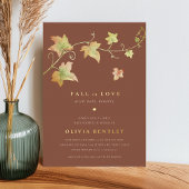 Het najaar verlaten het Moderne Baby shower van de Folie Uitnodiging