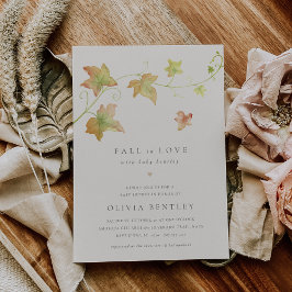 Het najaar verlaten het Moderne Baby shower van de Kaart