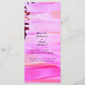 Het najaar verlaten Oranje roze wirl Weddenschap M Menu (Achterkant)