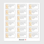 Het najaar verliest het Individuele Adres van de N Sticker (Vel)