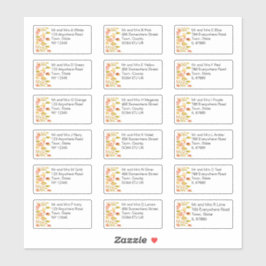 Het najaar verliest het Individuele Adres van de N Sticker