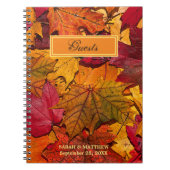 Het najaar verschrijft een persoonlijk Guestbook Notitieboek (Voorkant)