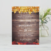 Het najaar wordt het twitterhuwelijk afgeveegd kaart (Staand voorkant)