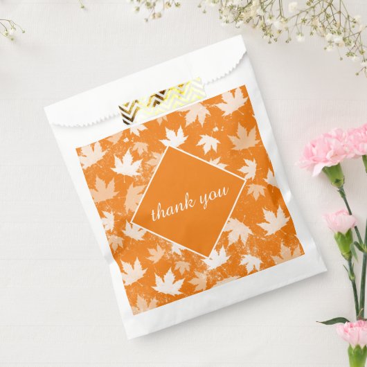 Het najaarspatroon van de Bladeren van de Valle Da Bedankzakje (Gezegeld)