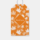 Het najaarspatroon van de Bladeren van de Valle Da Cadeaulabel (Achterkant)